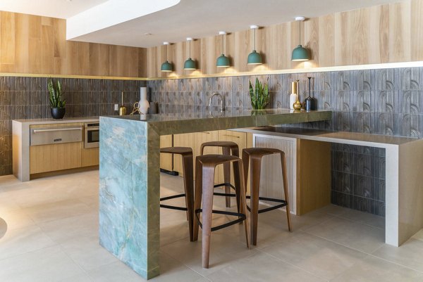 Elegant clubhouse interior with contemporary design at The Upper Ivy Apartments