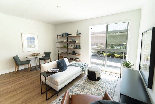 living room at The Upper Ivy Apartments