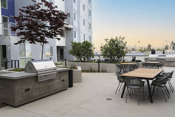 grill area at The Upper Ivy Apartments