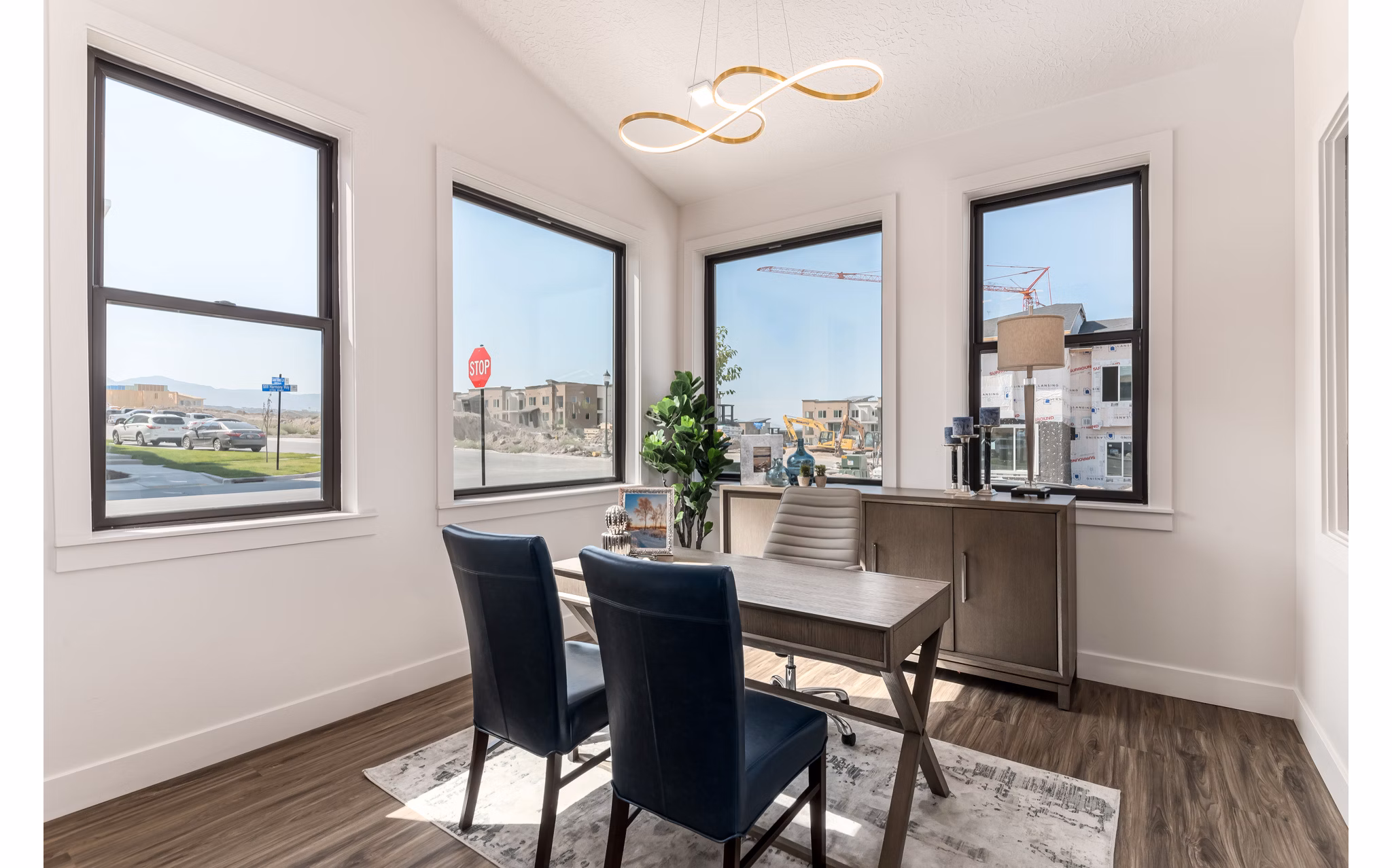 Modern clubhouse with stylish seating and pool table at Haven Dell Apartments