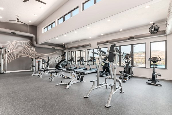 State-of-the-art fitness center featuring modern equipment at Haven Dell Apartments