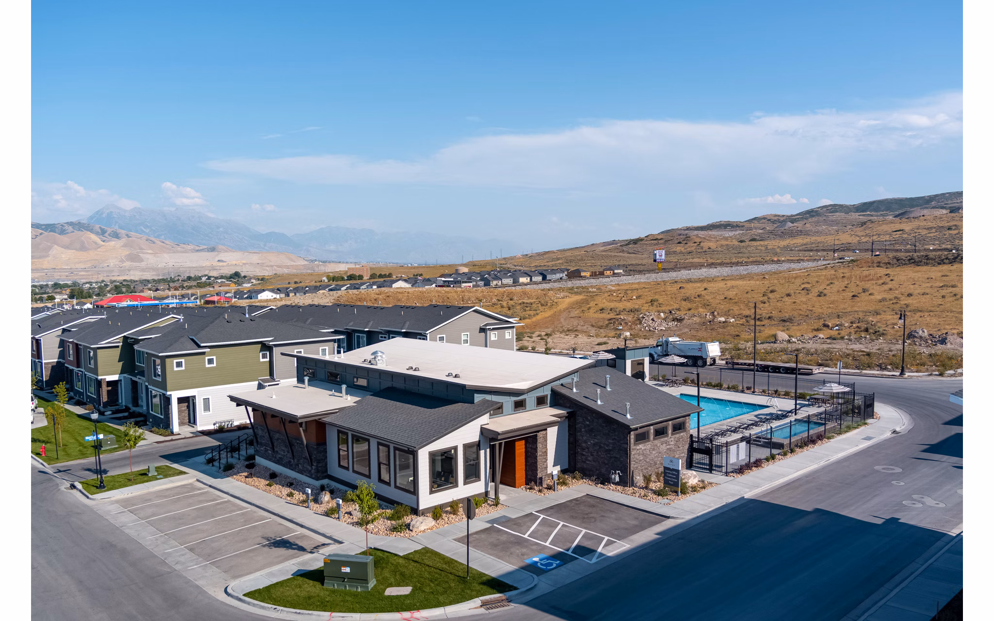 Haven Dell Apartments: Scenic exteriors of luxury apartments with lush landscaping and modern design features