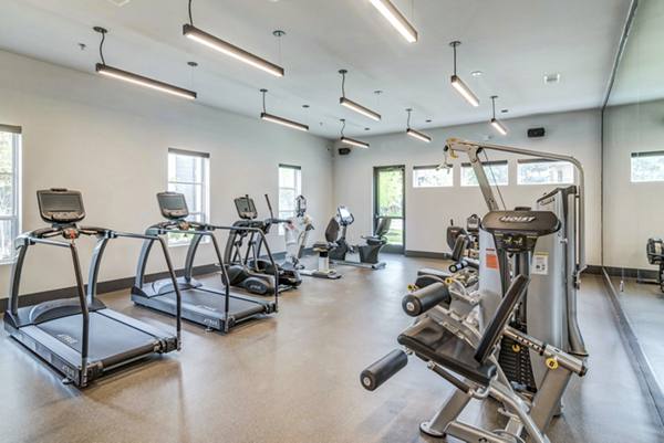 fitness center at Album Benbrook Apartments