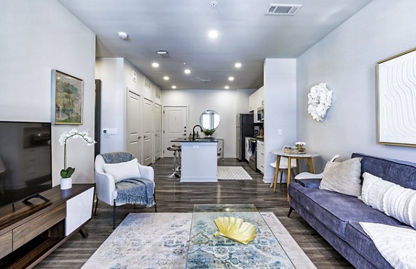 living room at Album Benbrook Apartments