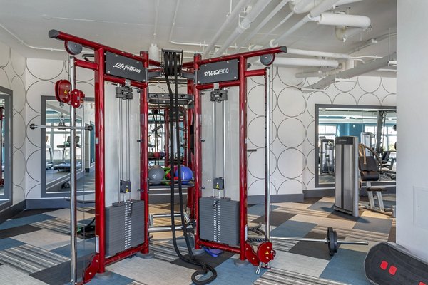 Modern fitness center with state-of-the-art equipment at Potomac Towers Apartments in Arlington, VA Perfect for an active lifestyle