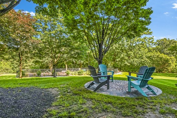 Private balcony with river views at Potomac Towers Apartments in Arlington