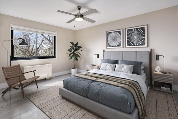 bedroom at Shawnee Apartments