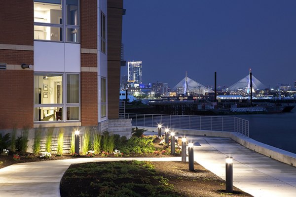 Boston East Apartments: Luxury waterfront apartments in East Boston featuring stunning skyline views and modern architectural design