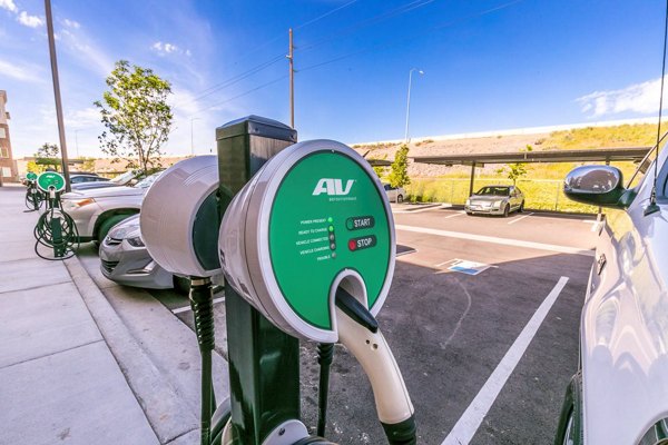 car charging station at North Temple Flats