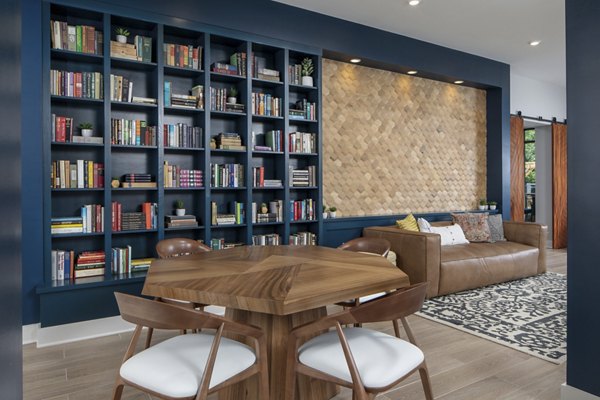 Clubhouse with modern interiors and plush seating at Broadstone Trailside Apartments, perfect for social gatherings and relaxing moments