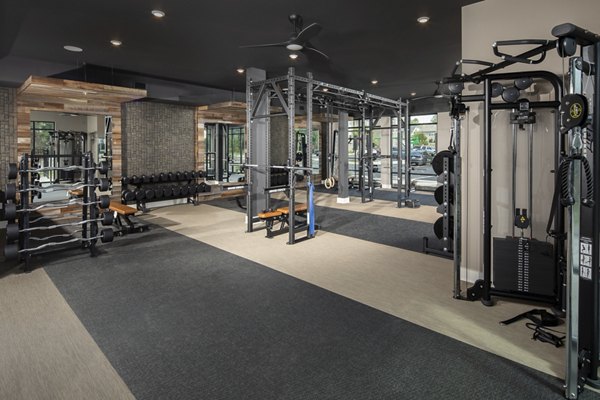 Fitness center with state-of-the-art equipment at Broadstone Trailside Apartments