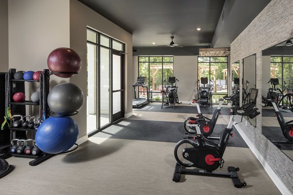 Modern fitness center with state-of-the-art equipment at Broadstone Trailside Apartments, designed for active living enthusiasts