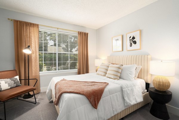 bedroom at The Arbors Apartments