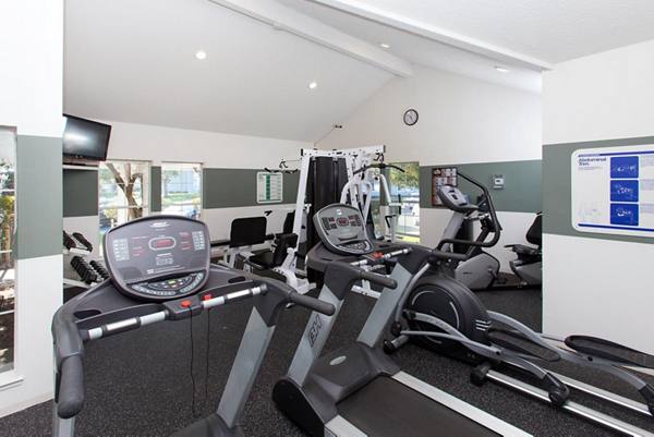 fitness center at The Arbors Apartments