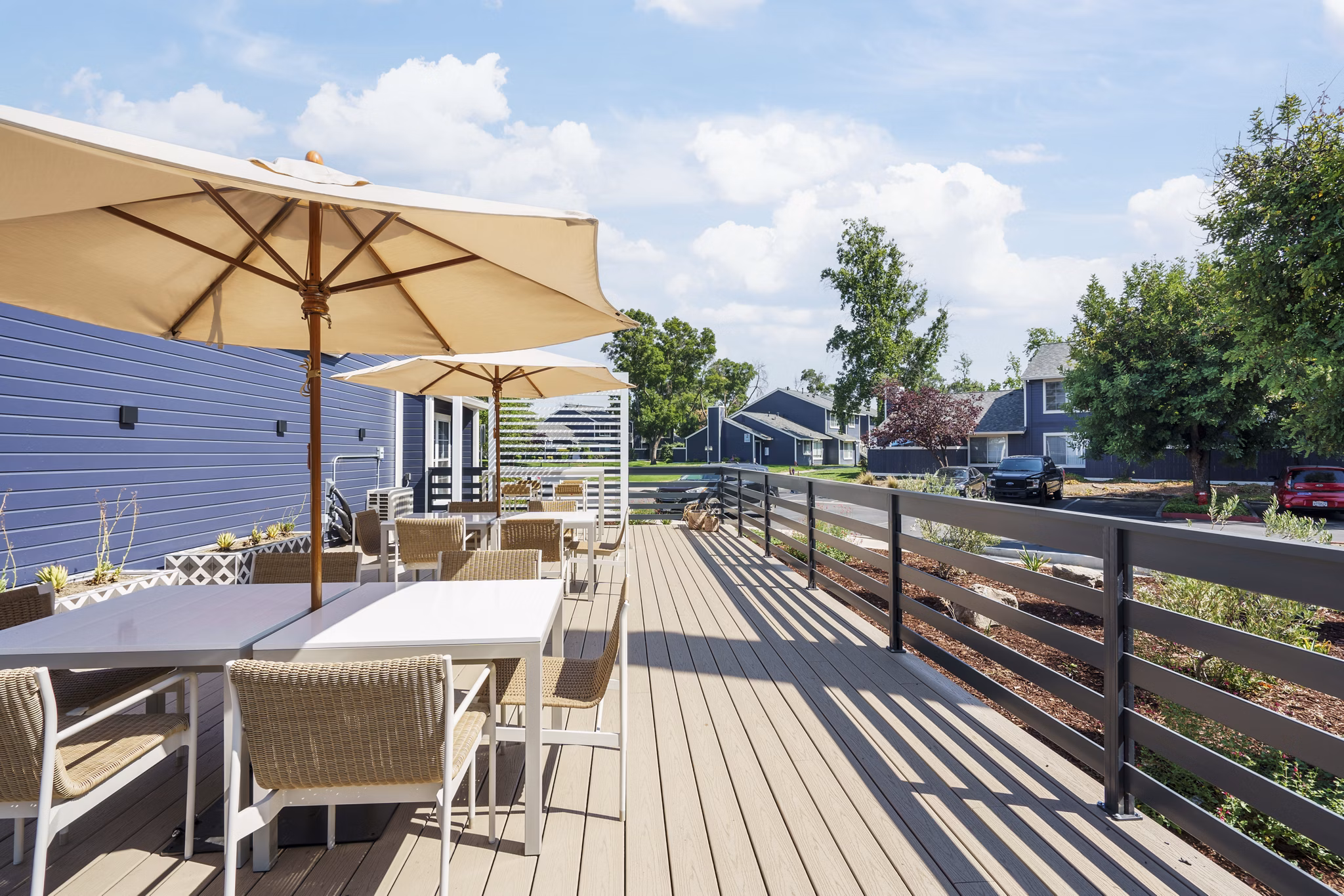 patio at The Arbors Apartments