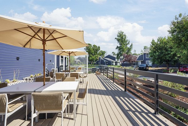 patio at The Arbors Apartments