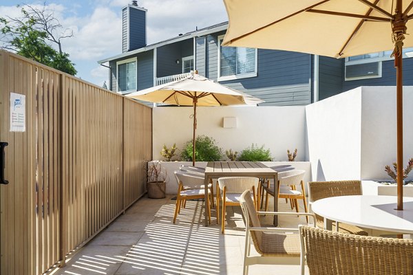 patio at The Arbors Apartments