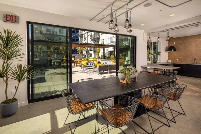 Modern meeting facility equipped with state-of-the-art technology at Garrison Apartments Ideal for business gatherings and events