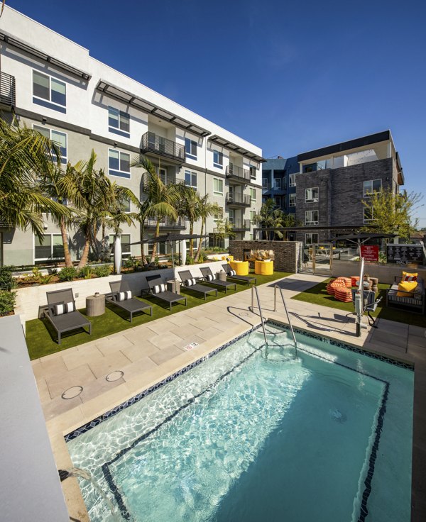 pool at Garrison Apartments