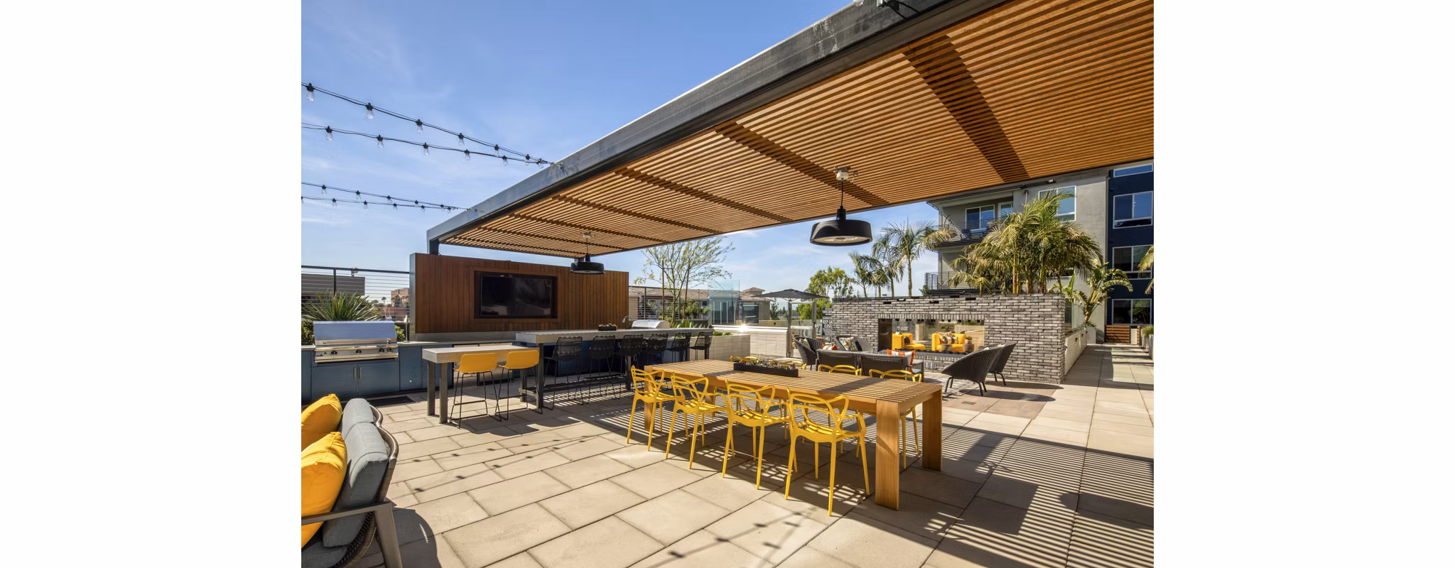 Grill area at Garrison Apartments ideal for outdoor cooking and social gatherings
