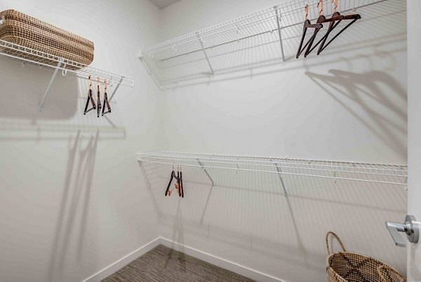 Spacious closet featuring ample shelving at Brookside 51 Apartments
