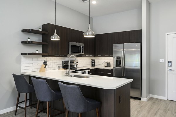 kitchen at Brookside 51 Apartments