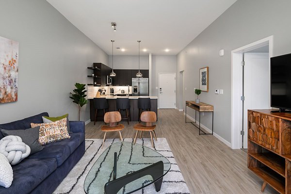 living room at Brookside 51 Apartments