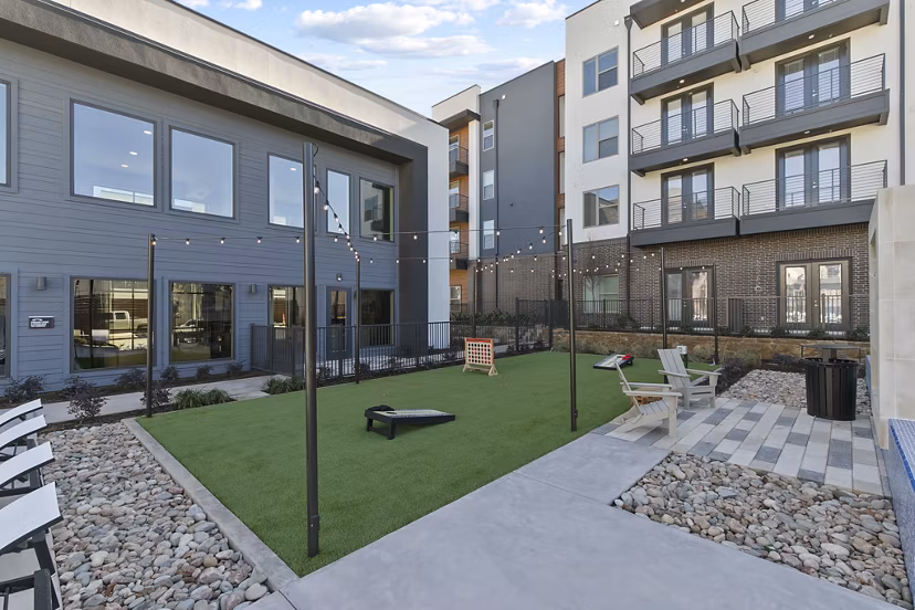 dog park at The Jameson at the Bluffs Apartments 
