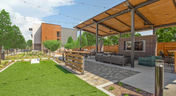 dog park at The Jameson at the Bluffs Apartments 