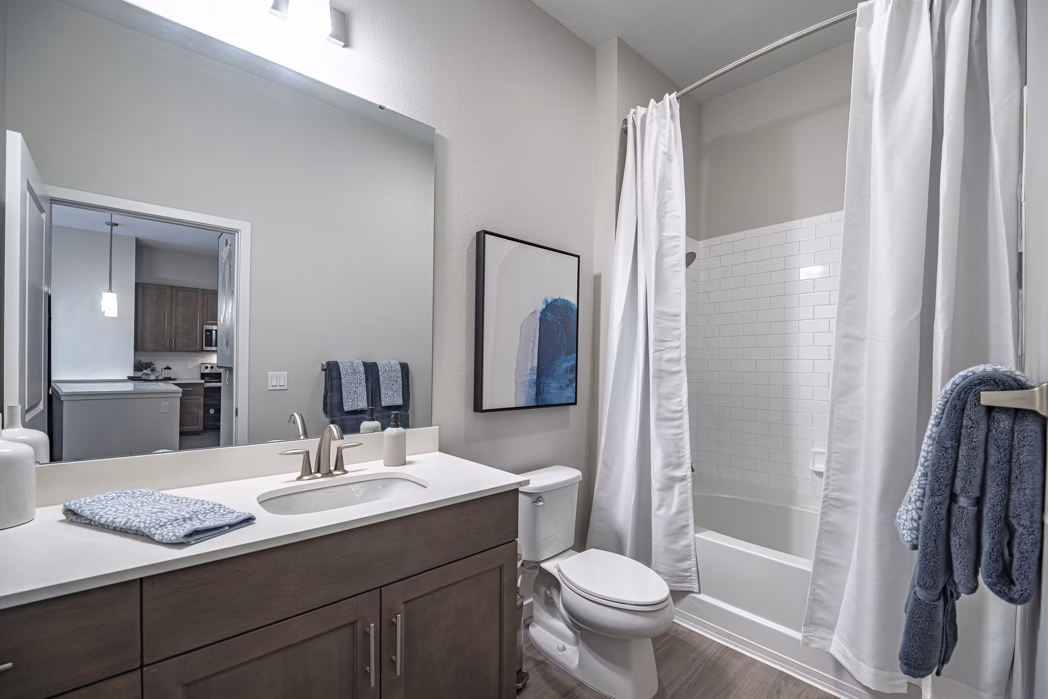 bathroom at Trails at Hunter's Lake Apartments