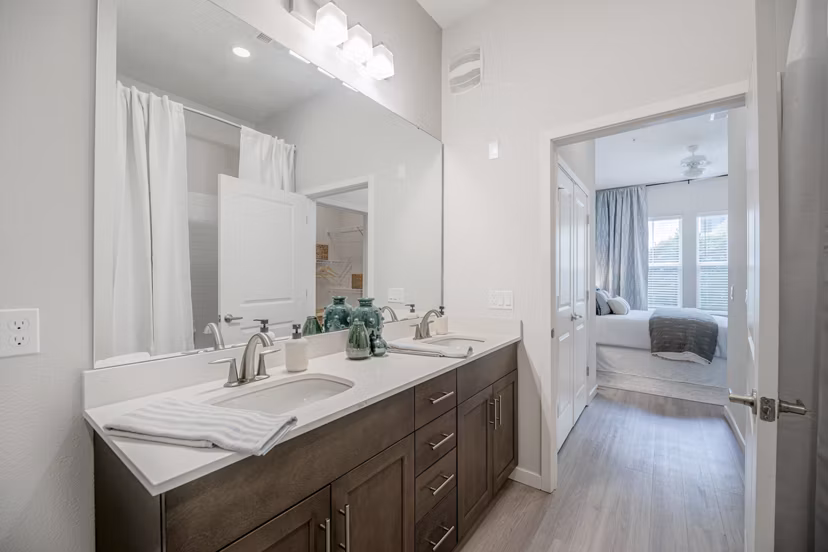 bathroom at Trails at Hunter's Lake Apartments