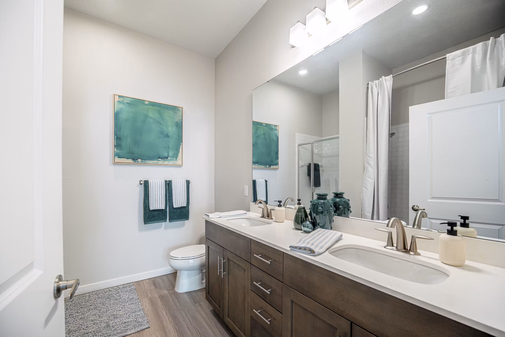 bathroom at Trails at Hunter's Lake Apartments