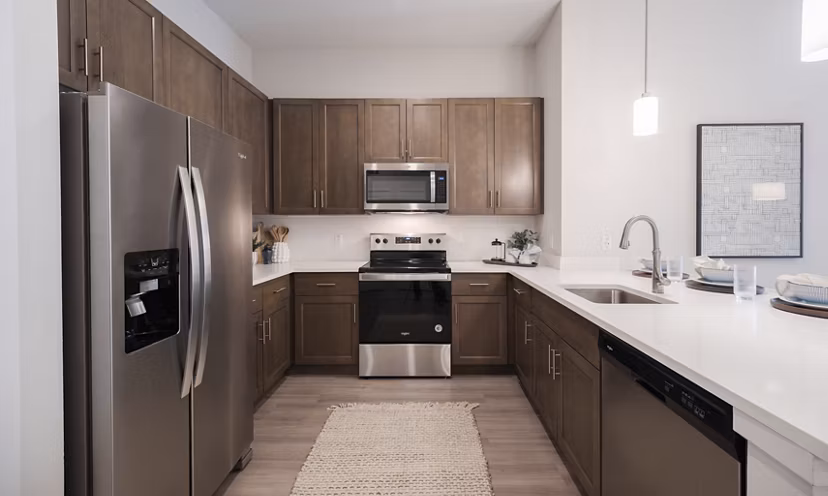 kitchen at Trails at Hunter's Lake Apartments