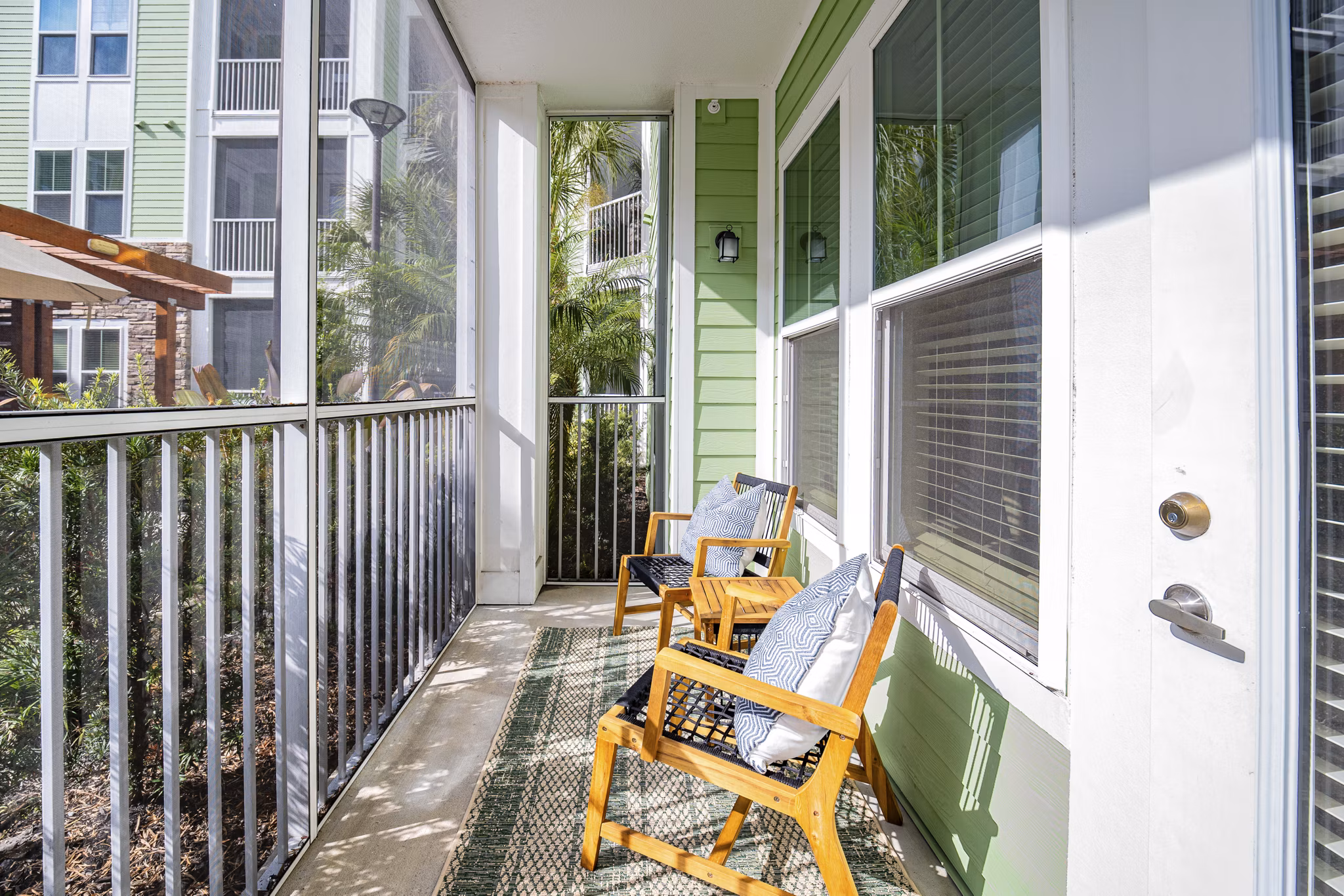 patio at Trails at Hunter's Lake Apartments