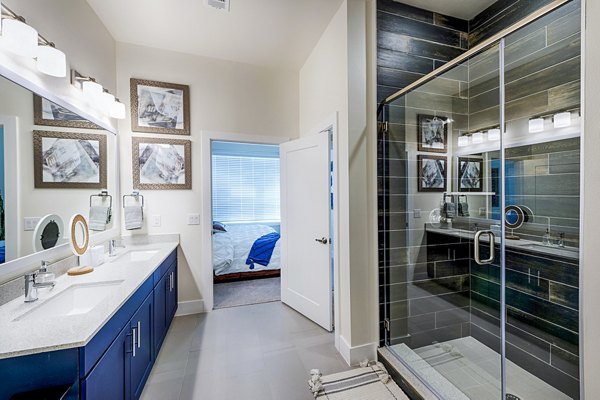 bathroom at Foundry on 19th Apartments