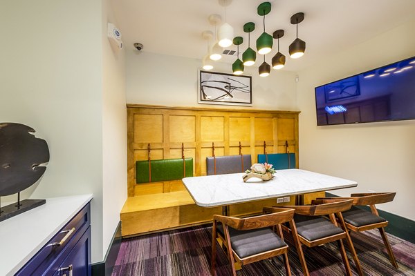 Modern meeting facility with sleek design at Foundry on 19th Apartments