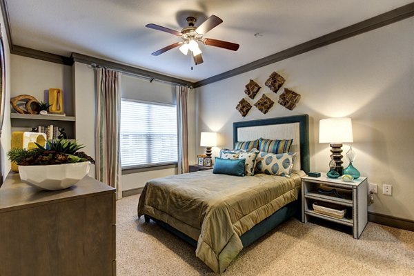 Spacious bedroom with modern decor at The Manor at Weston Apartments