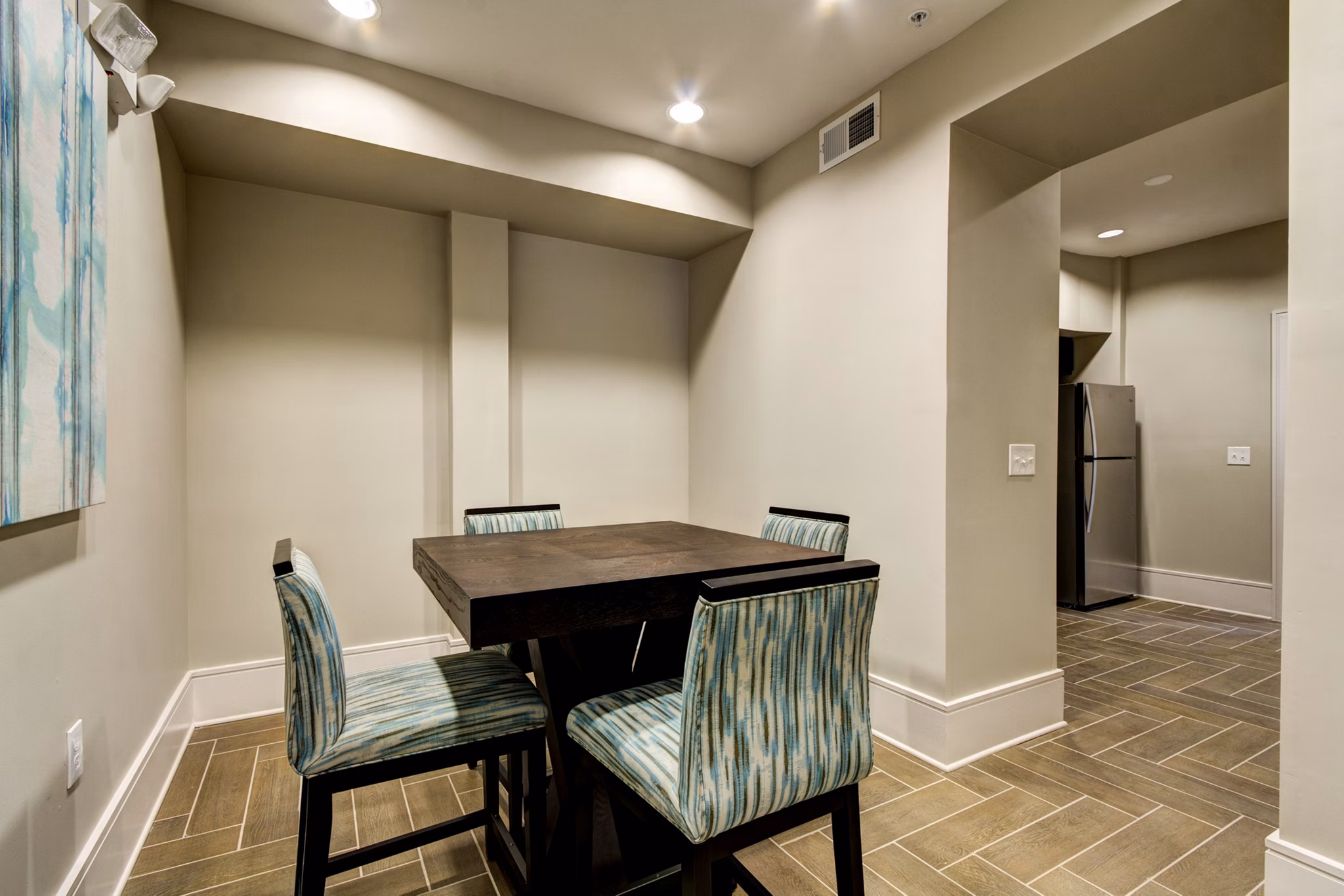 Modern meeting facility with state-of-the-art equipment at The Manor at Weston Apartments for luxury gatherings and business events