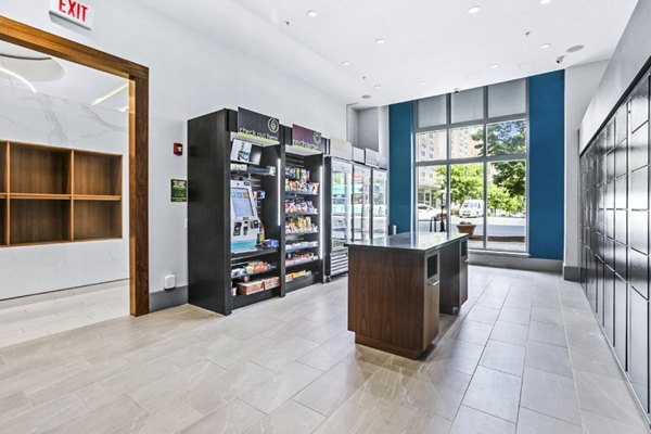 mailroom and parcel pickup lockers at Pike3400 Apartments