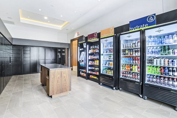 mailroom and parcel pickup lockers at Pike3400 Apartments