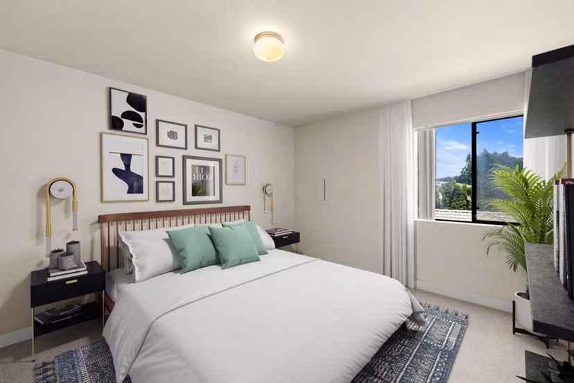 bedroom at Lake Crest Apartments