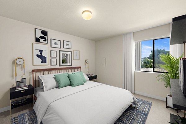 bedroom at Lake Crest Apartments