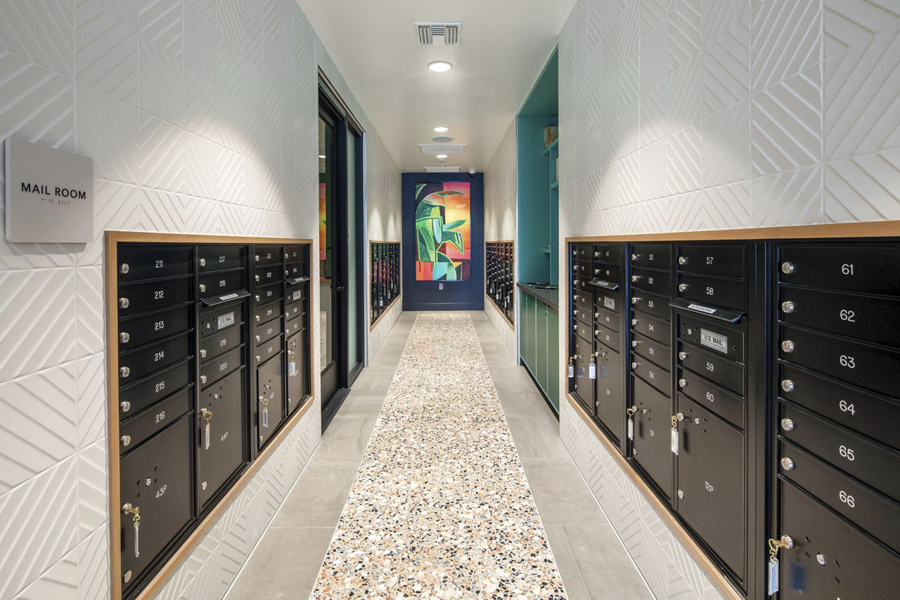 Mailroom at Cameo Apartments
