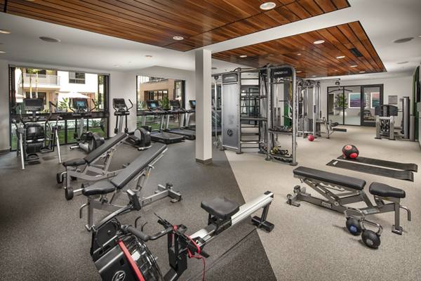 fitness center at Cameo Apartments