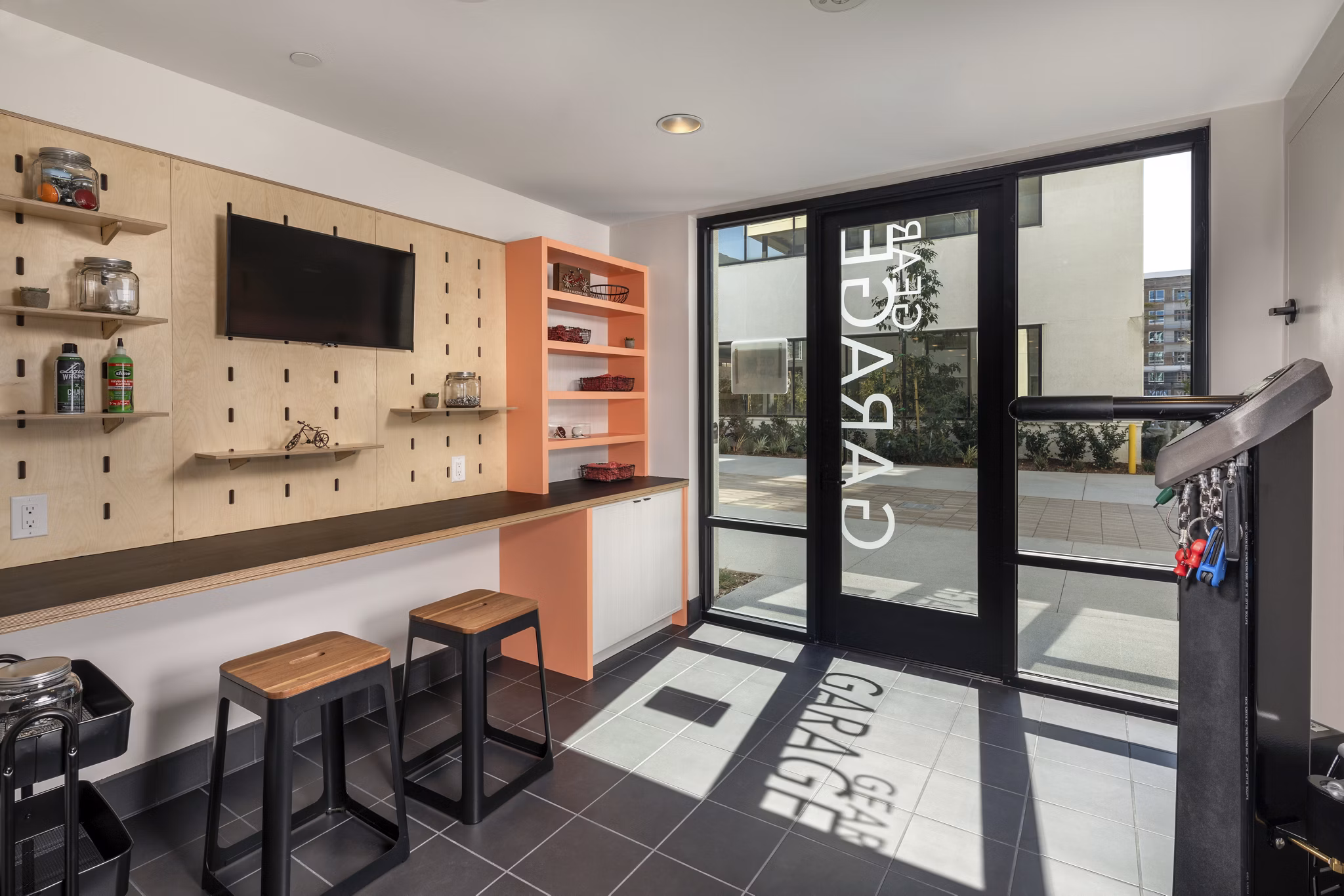 Secure bike storage at Cameo Apartments with easy access for residents and guests