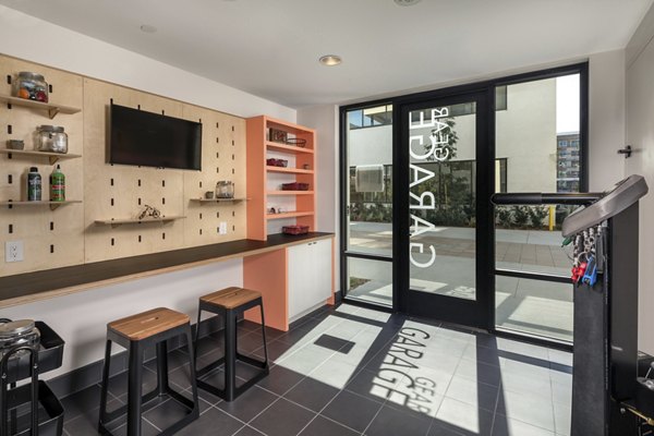Secure bike storage at Cameo Apartments with easy access for residents and guests