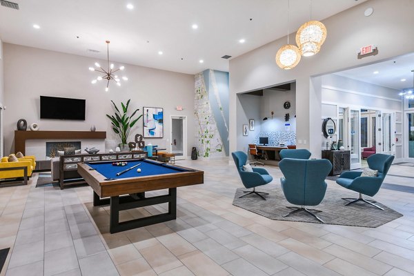 Modern clubhouse featuring stylish interiors at Isla Apartments in luxury community