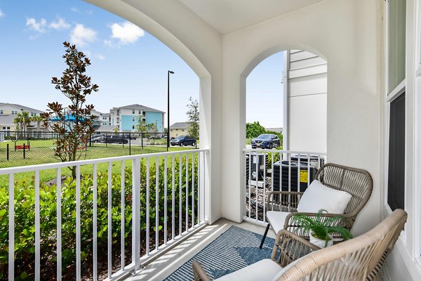 patio at Isla Apartments