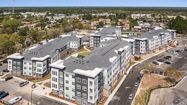 Garden view at Renaissance Santa Rosa Apartments: Tranquil outdoor space with lush greenery and seating area