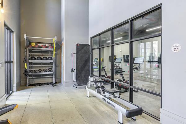 fitness center at Monaco Midland Apartments